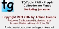 TG Tools for Finale 2008 update.
