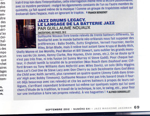 Article de Jazz magazine