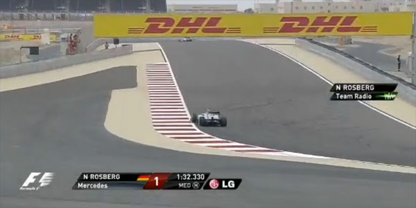 Rosberg pole Bahrein 2013