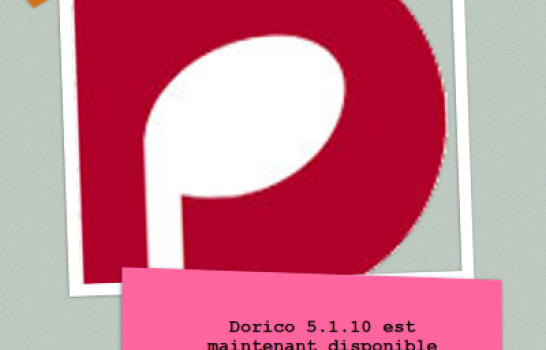 Logo de Dorico annonçant la mise à jour 5.1.10