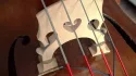 Chevalet de contrebasse avec micros piezo Underwood et The Realist installés, comparatif des capteurs pour contrebasse sur le Jipiblog.