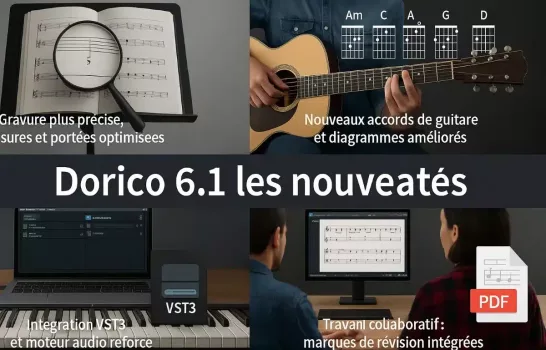 Mise à jour Dorico 6.1 les nouveautés