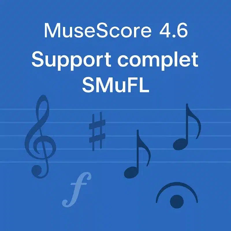 Musescore 4.6 support complet des polices au format SMuFL