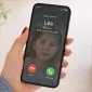Phone screen shows an incoming call from Lea, a child, with Refuse and Answer options visible.