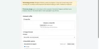Interface de Denigma Online pour convertir un fichier Finale MUSX en MusicXML.
